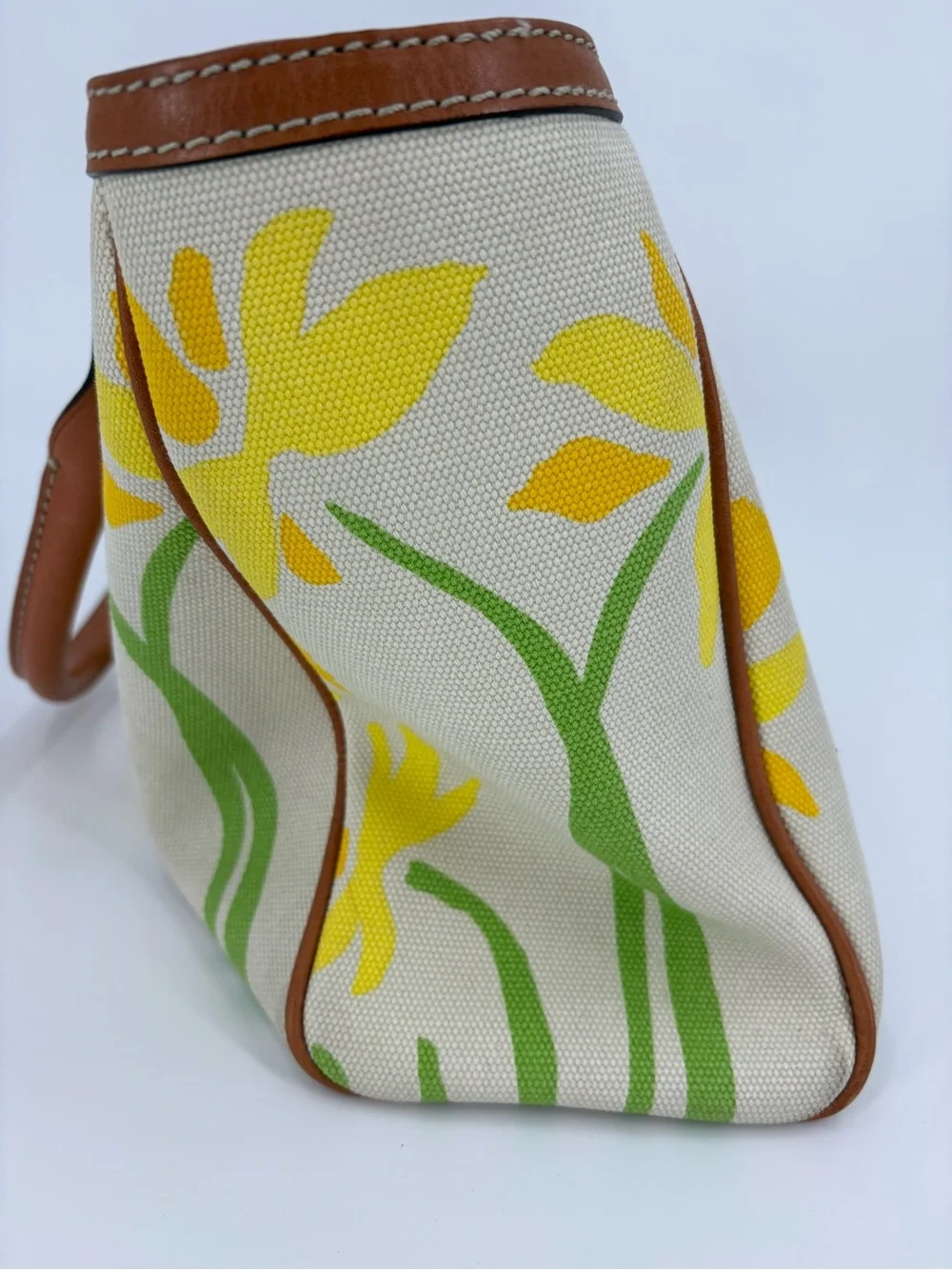 NWT Kate Spade Fairchild Gardens Quinn Canvas Leather Bag Handbag Natural OS